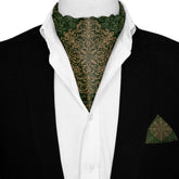 EMERALDINE SILK ASCOT AND POCKET SQUARE SET – PREMIUM COLLECTION